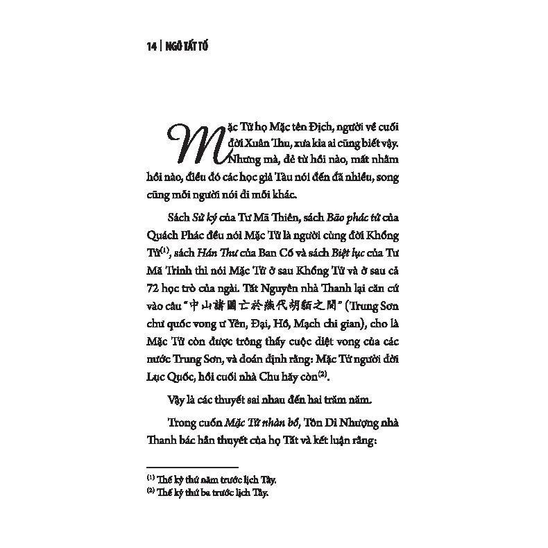 Sách - Mặc Tử - In Theo Bản Của NXB Mai Lĩnh 1942 - Minh Thắng