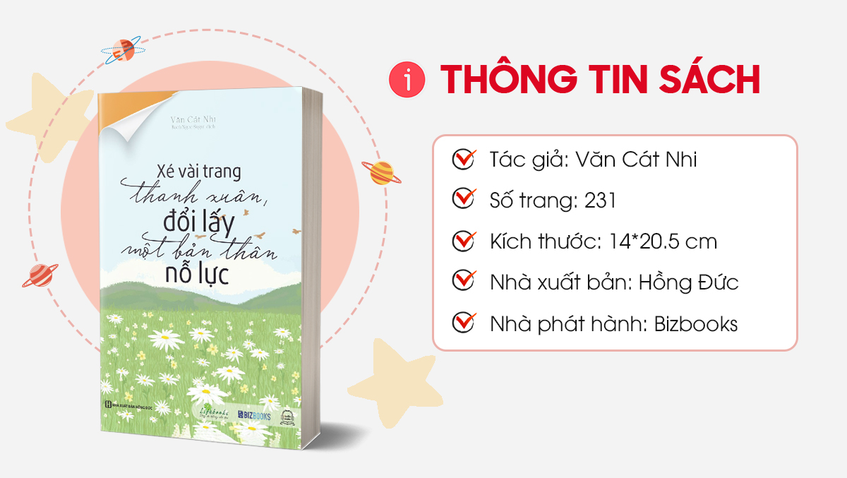 Sách - Xé vài trang thanh xuân, đổi lấy một bản thân nỗ lực
