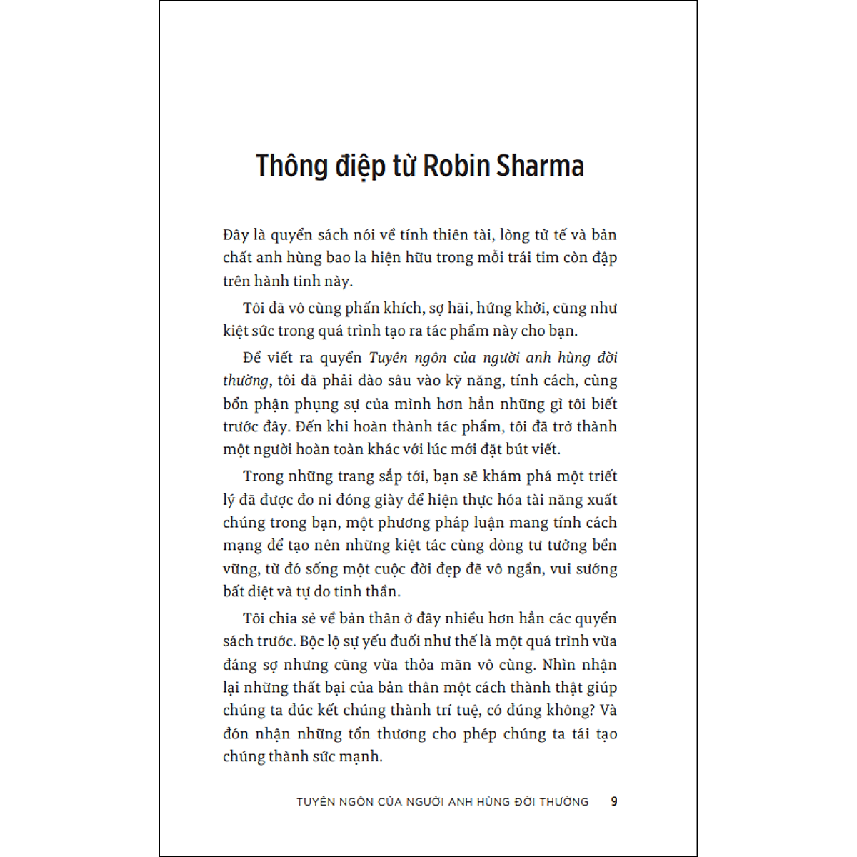Tuyên ngôn của người anh hùng đời thường (Robin Sharma)
