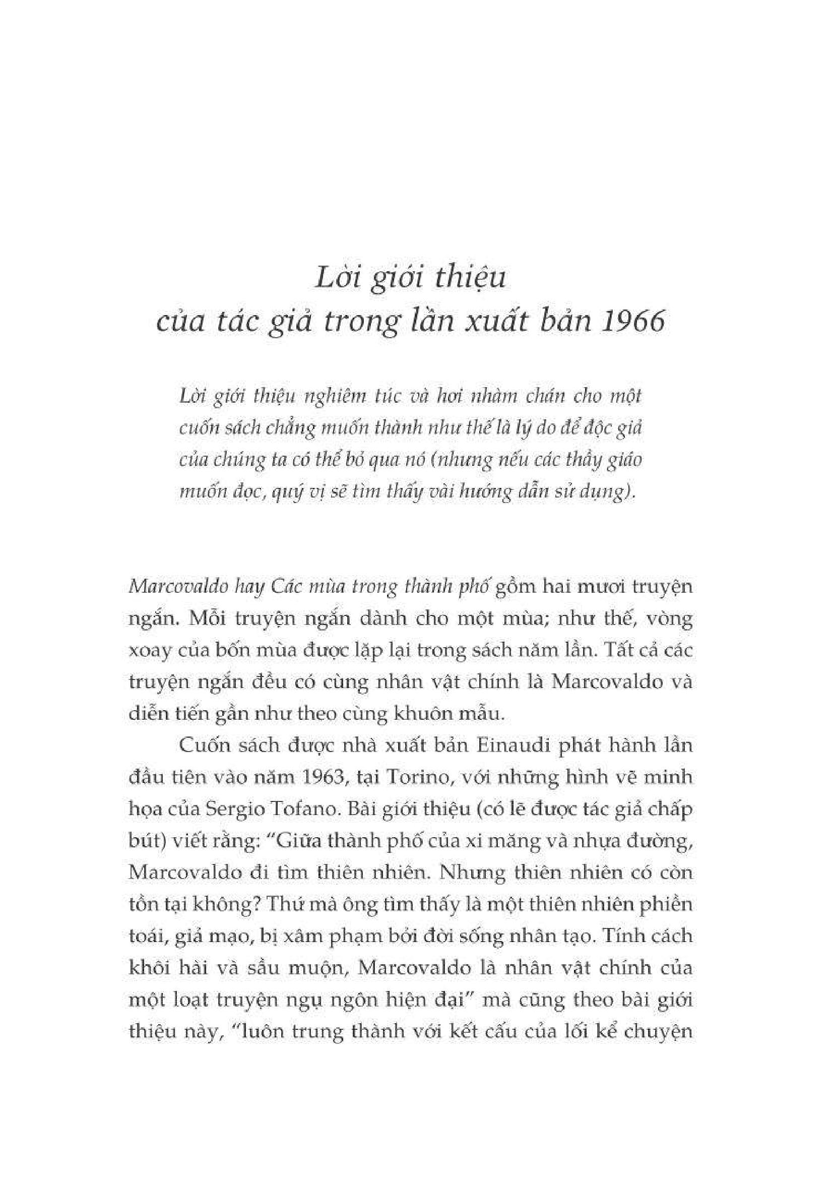 Sách - Marcovaldo Hay Các Mùa Trong Thành Phố