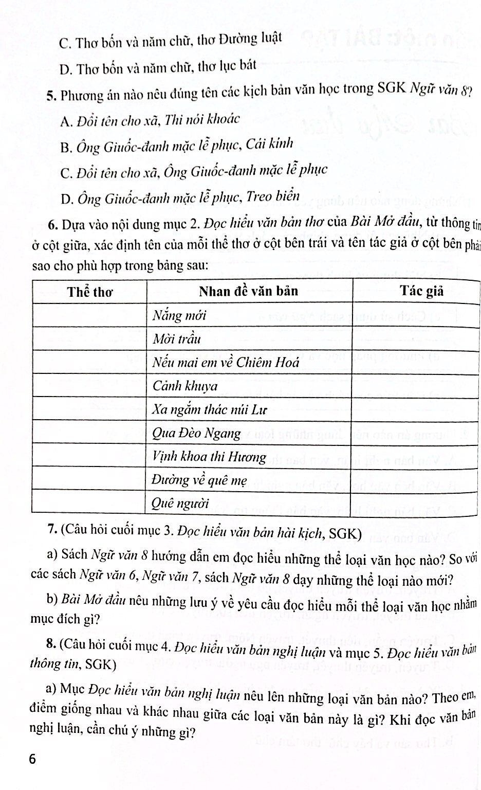 Sách - Bài Tập Ngữ Văn 8 - Tập 1 (Cánh Diều) (Chuẩn)