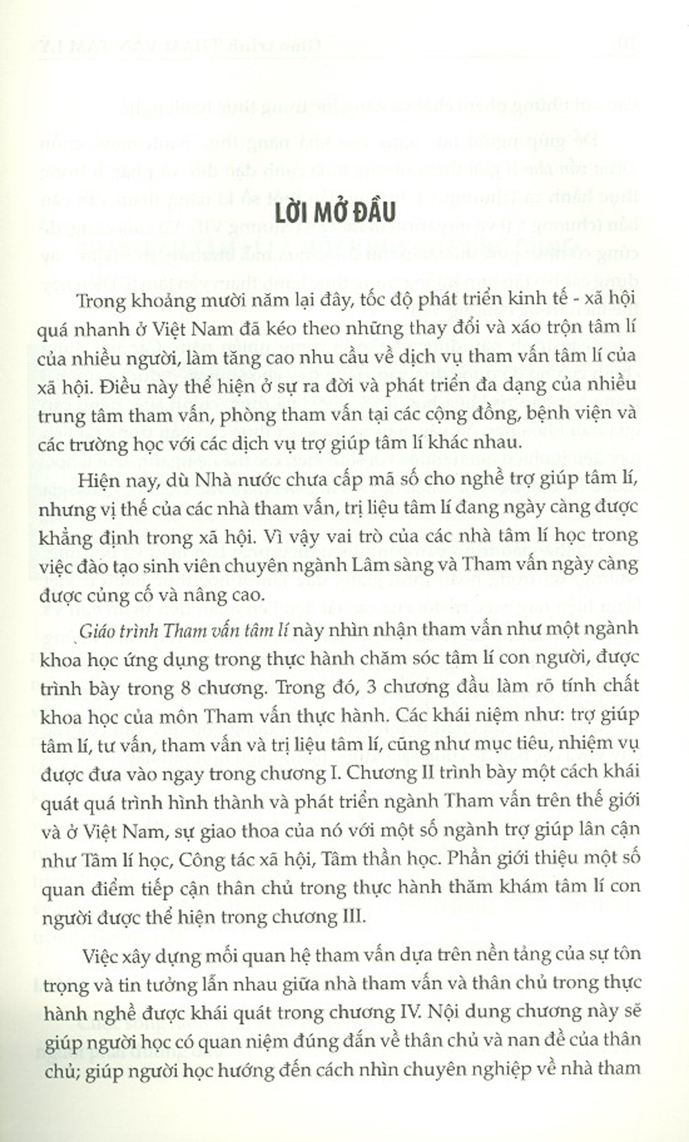 Giáo Trình Tham Vấn Tâm Lý