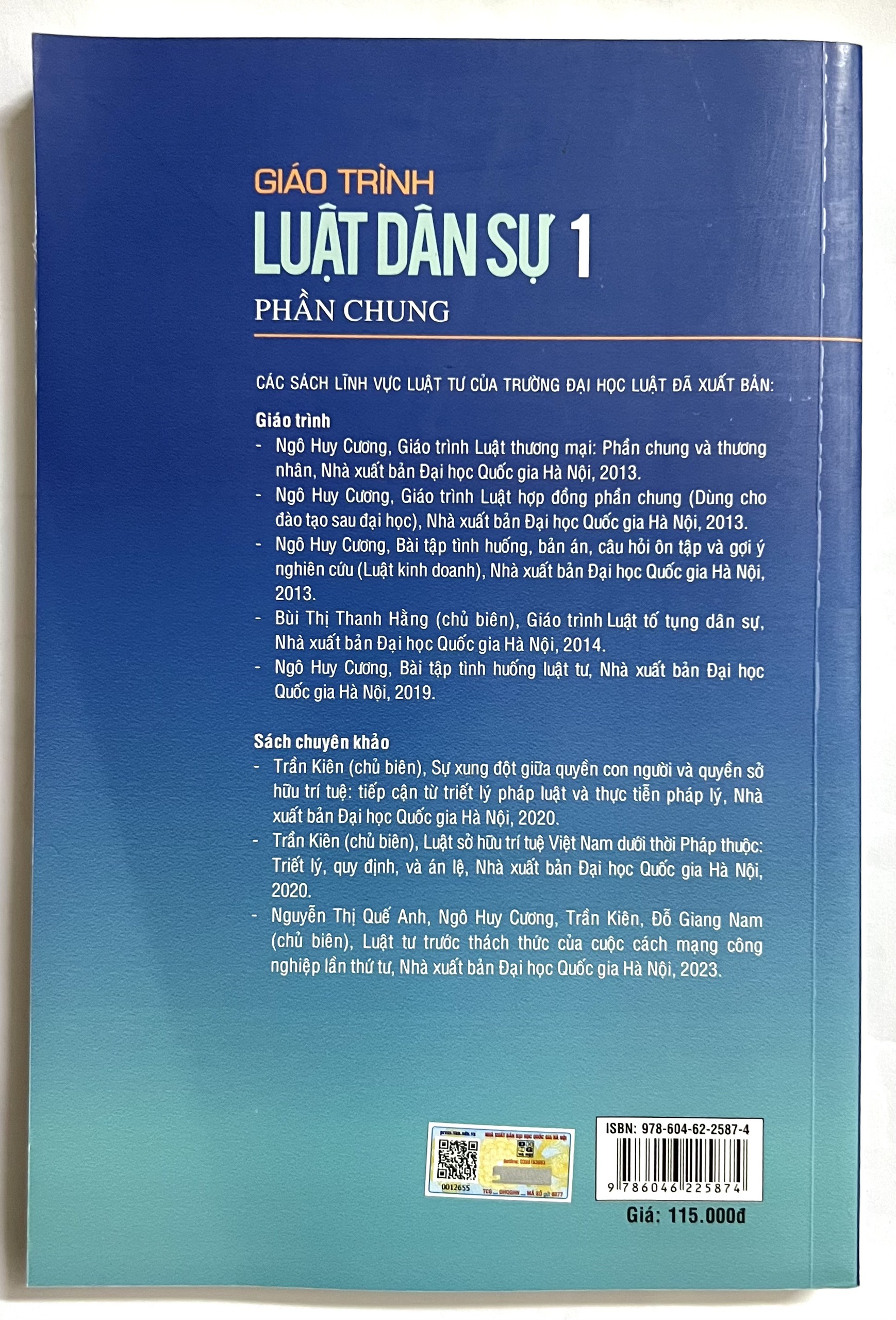 Sách Giáo Trình Luật Dân Sự 1 (Phần Chung)