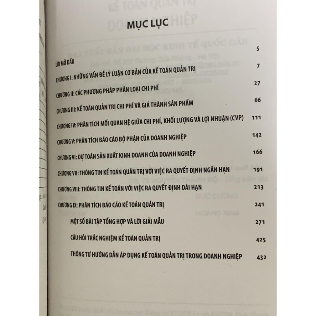 Kế Toán Quản Trị Doanh Nghiệp- NXB Đại Học Kinh Tế Quốc Dân (14)