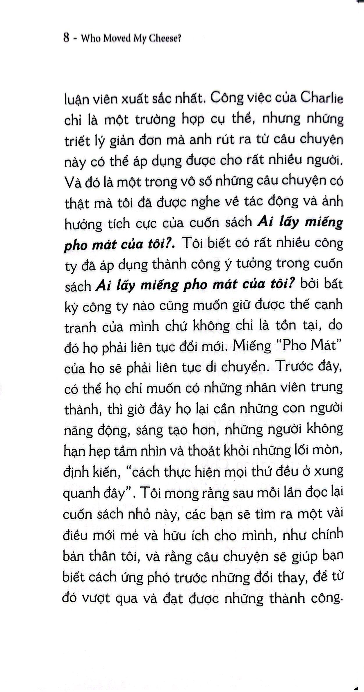 Ai Lấy Miếng Pho Mát Của Tôi ? (Tái Bản)