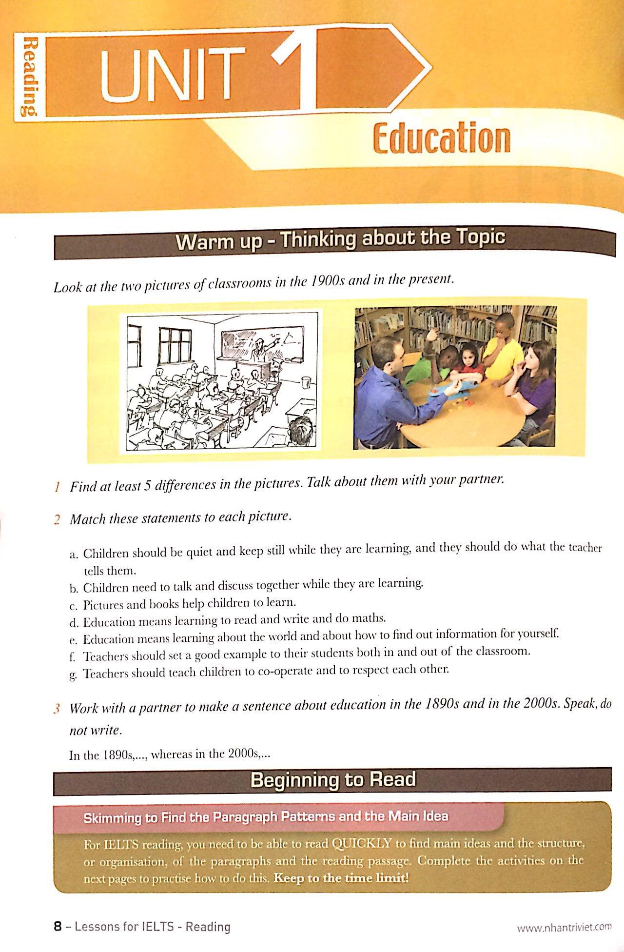 Lessons For IELTS Reading (Tái Bản 2023)