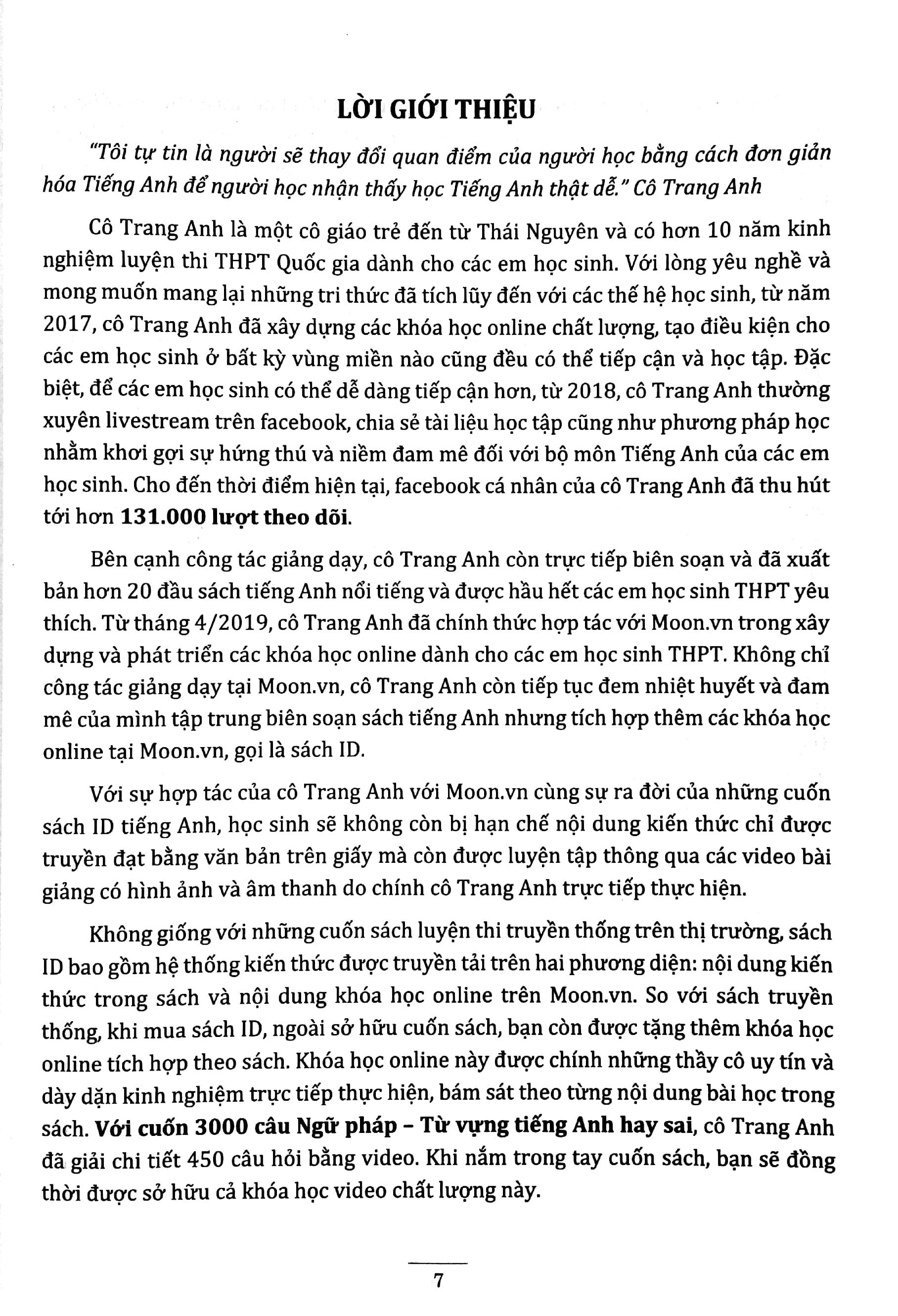 Sách - 3000 Câu Ngữ Pháp Và Từ Vựng Hay Sai (Tái Bản 2024)