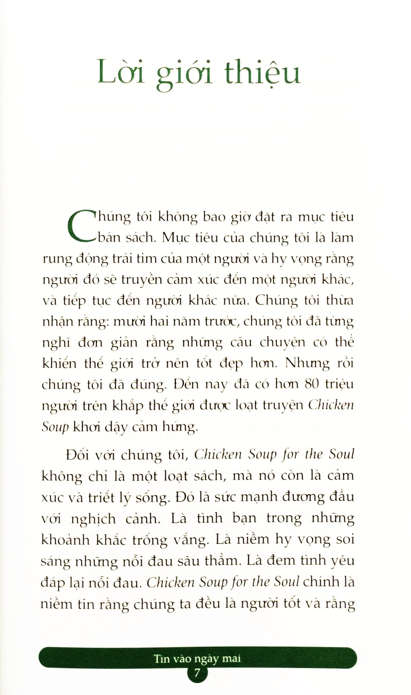 Chicken Soup For The Soul Stories For A Better World 19 - Tin Vào Ngày Mai (Tái Bản 2023)