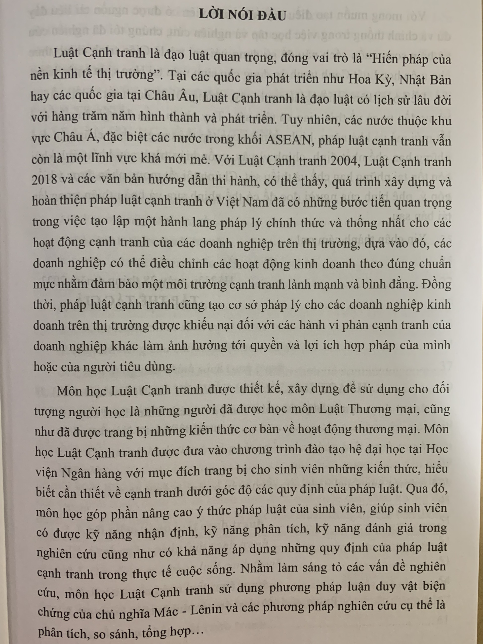 Giáo Trình Luật Cạnh Tranh - TS. Bùi Hữu Toàn
