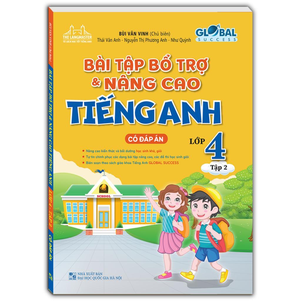 Sách - Global Success - Bài Tập Bổ Trợ Và Nâng Cao Tiếng Anh Lớp 4 - Có Đáp Án - Combo 2 Tập - Minh Thắng