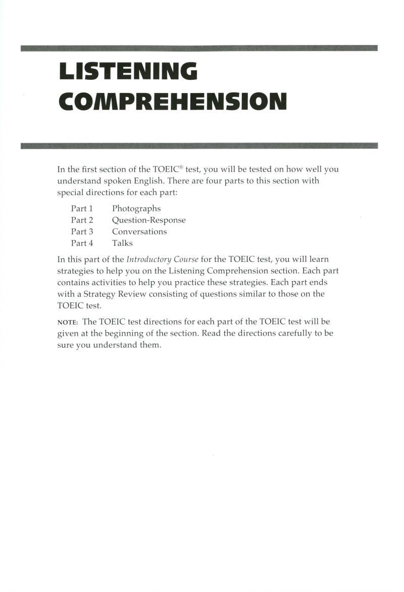 Longman Preparation Series For The Toeic Test: Listening And Reading (6Th Edition) Student Book With Mp3 & Answer Key Level Intro
