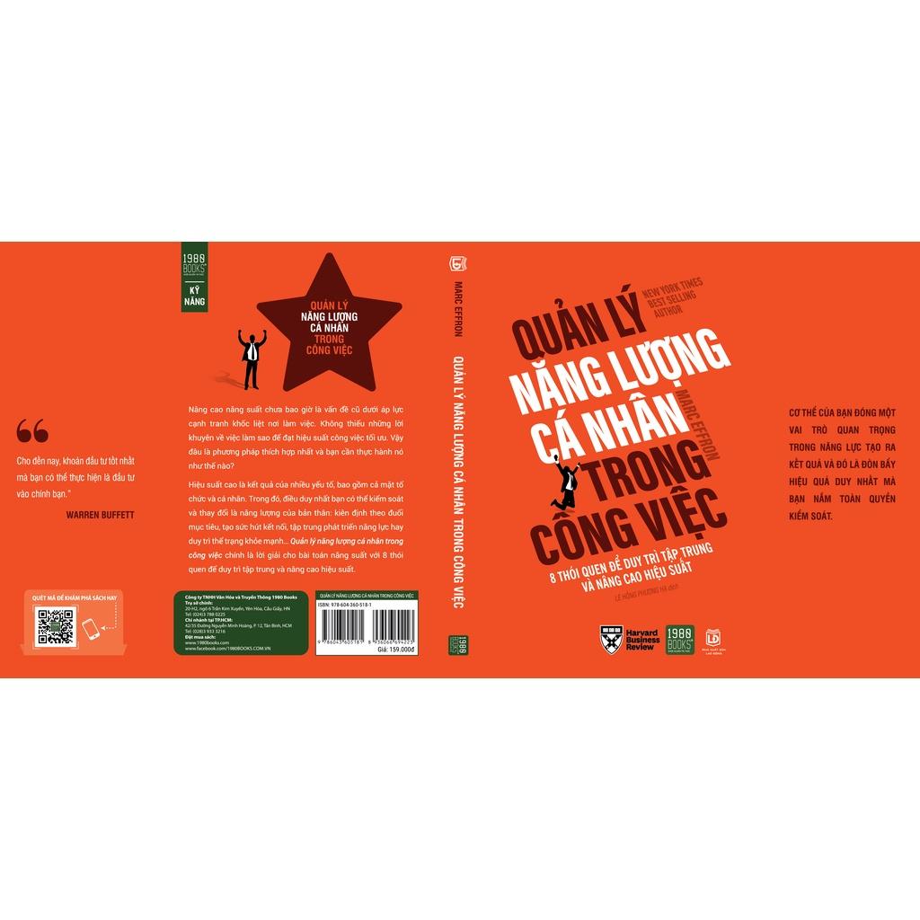 Sách Quản Lý Năng Lượng Cá Nhân Trong Công Việc - BẢN QUYỀN