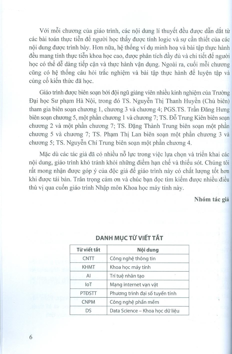 Giáo trình Nhập Môn Khoa Học Máy Tính - Nguyễn Thị Thanh Huyền (Chủ biên) (ĐHSP)