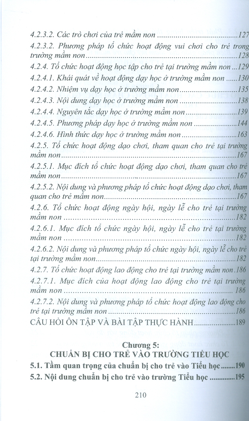Giáo Trình Giáo Dục Học Mầm Non