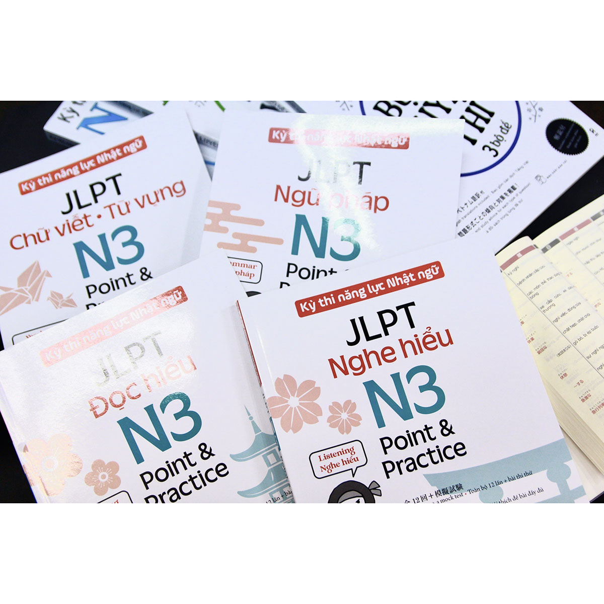 Kỳ thi năng lực Nhật ngữ: Point & Practice N3 - Chữ viết Từ vựng
