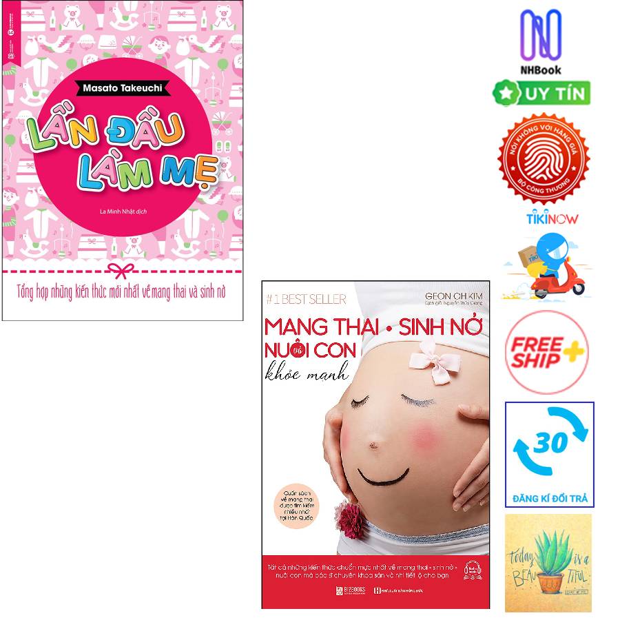 Combo Lần Đầu Làm Mẹ - Tổng Hợp Những Kiến Thức Mới Nhất Về Mang Thai Và Sinh Nở Và Mang Thai Sinh Nở Và Nuôi Con Khỏe Mạnh - Cuốn Sách Về Mang Thai Được Tìm Kiếm Nhiều Nhất Tại Hàn Quốc( Tặng sổ tay)