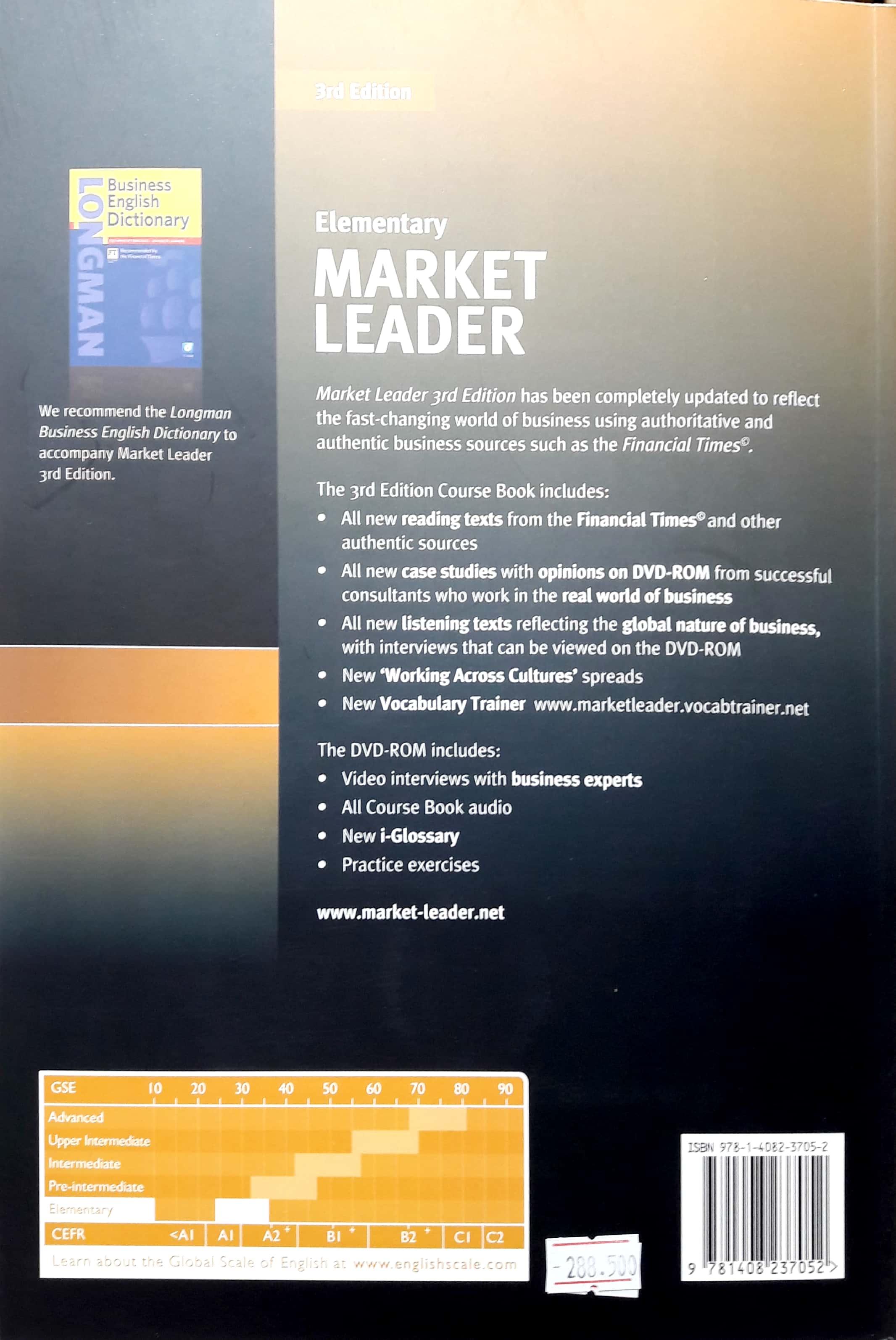 Market Leader ( 3 Ed.) Ele: Course Book With DVD-ROM - Paperback