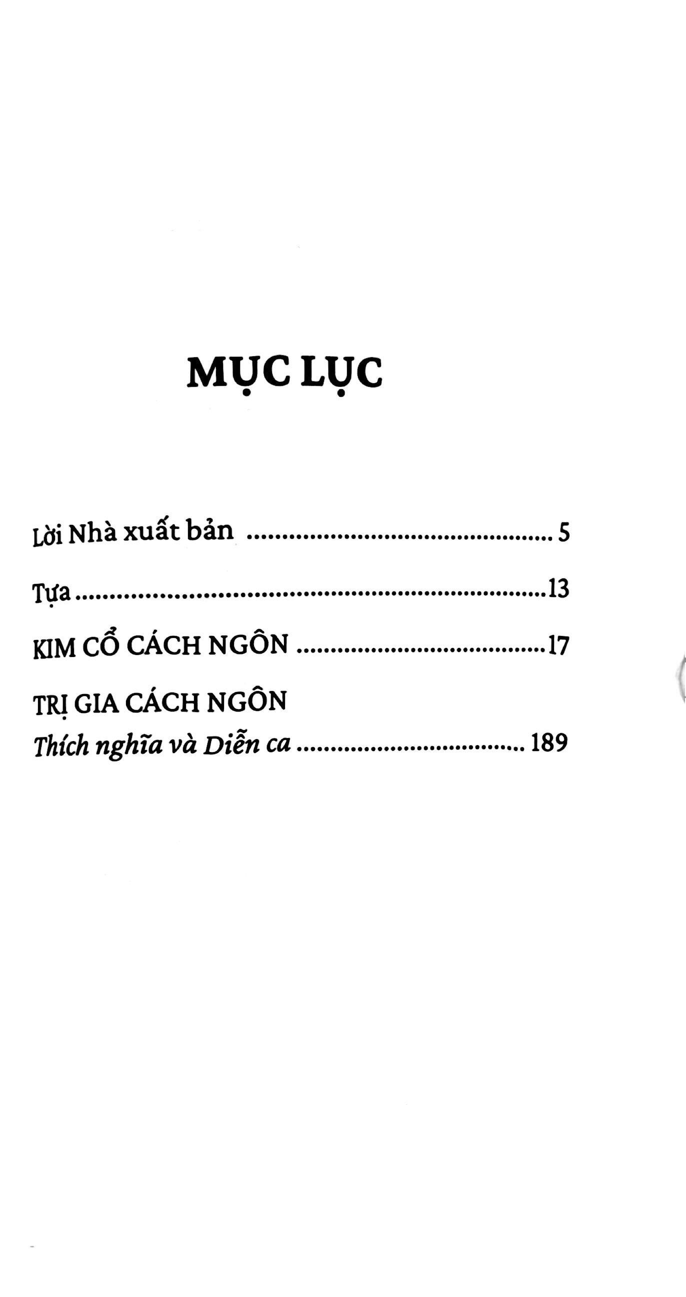 Sách - Kim Cổ Cách Ngôn