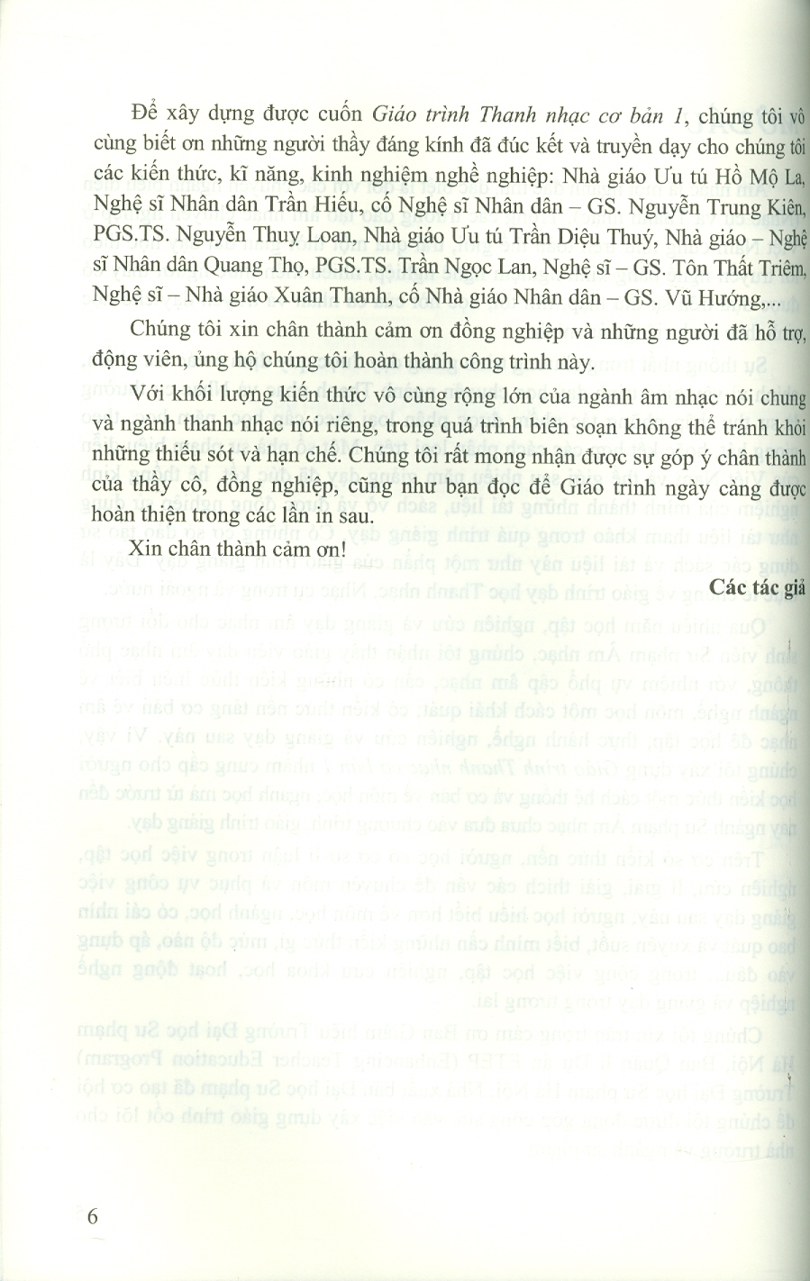 Giáo trình Thanh nhạc cơ bản 1 - Võ Thị Thu Hoài (Chủ biên), Trần Thị Thu Hà, Bùi Tuần Giang
