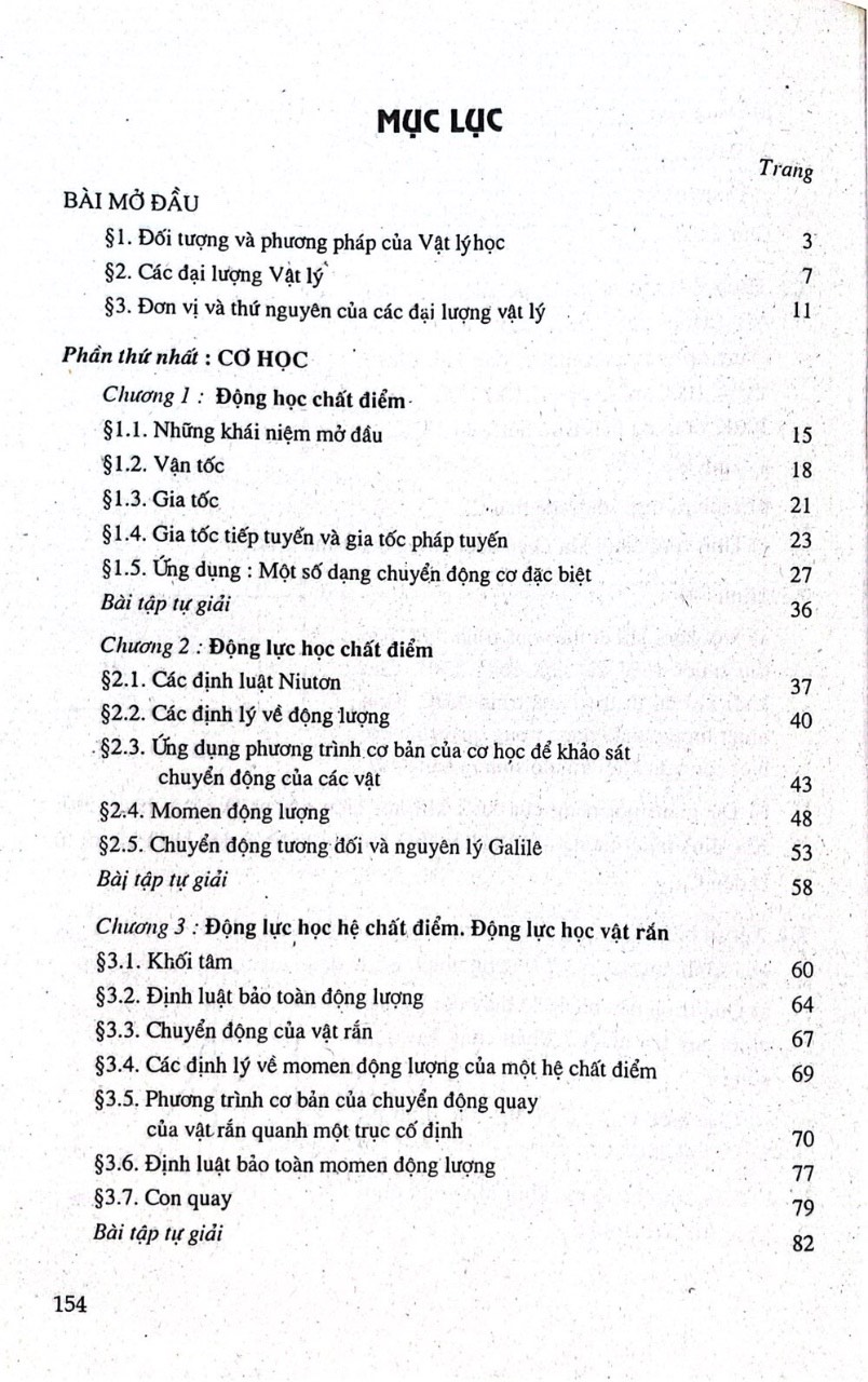 Giáo trình Vật lý đại cương, tập 1 (dùng cho sinh viên các trường cao đẳng)