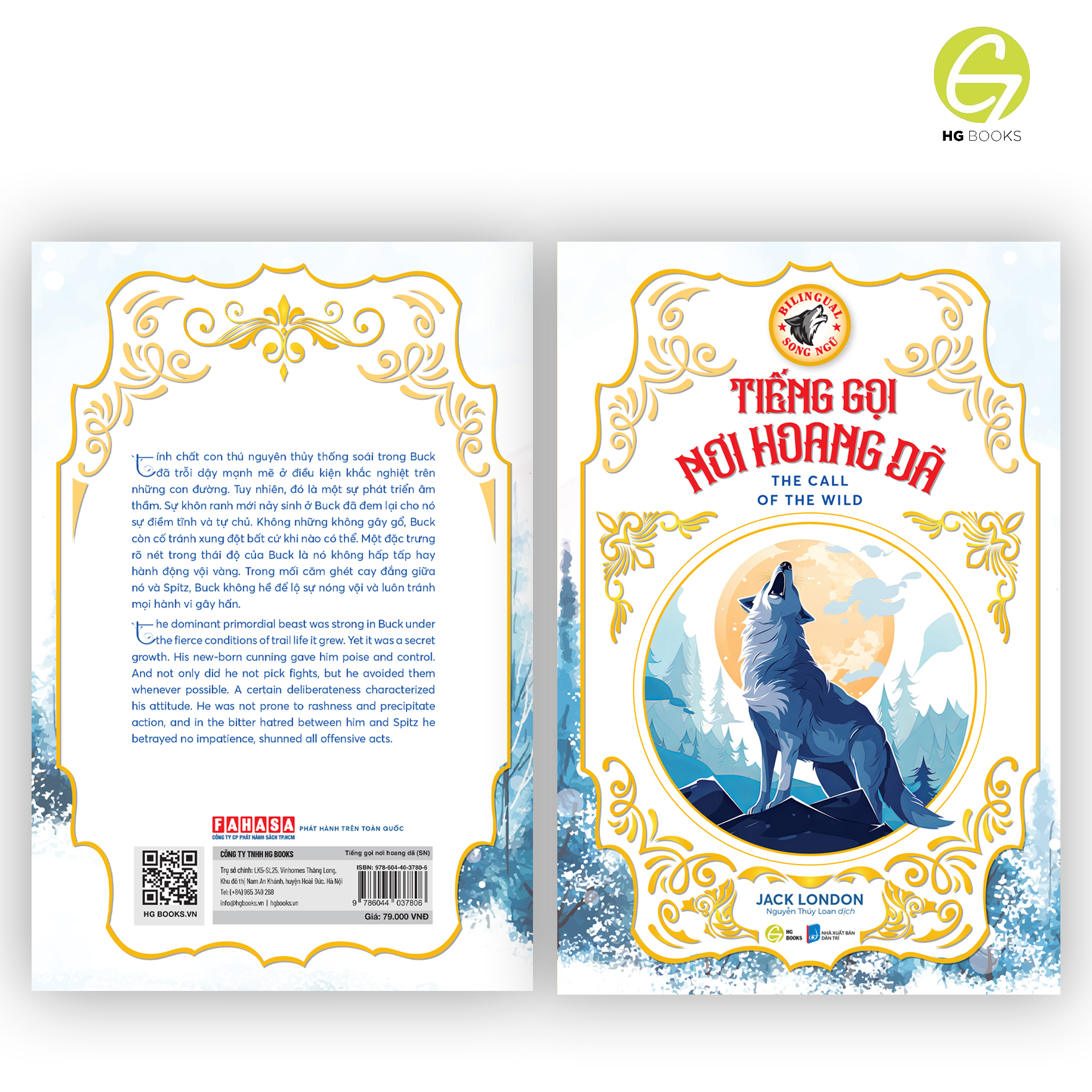 Tiếng gọi nơi hoang dã - Sách song ngữ kinh điển, có note từ vựng tặng kèm file nghe - HG Books