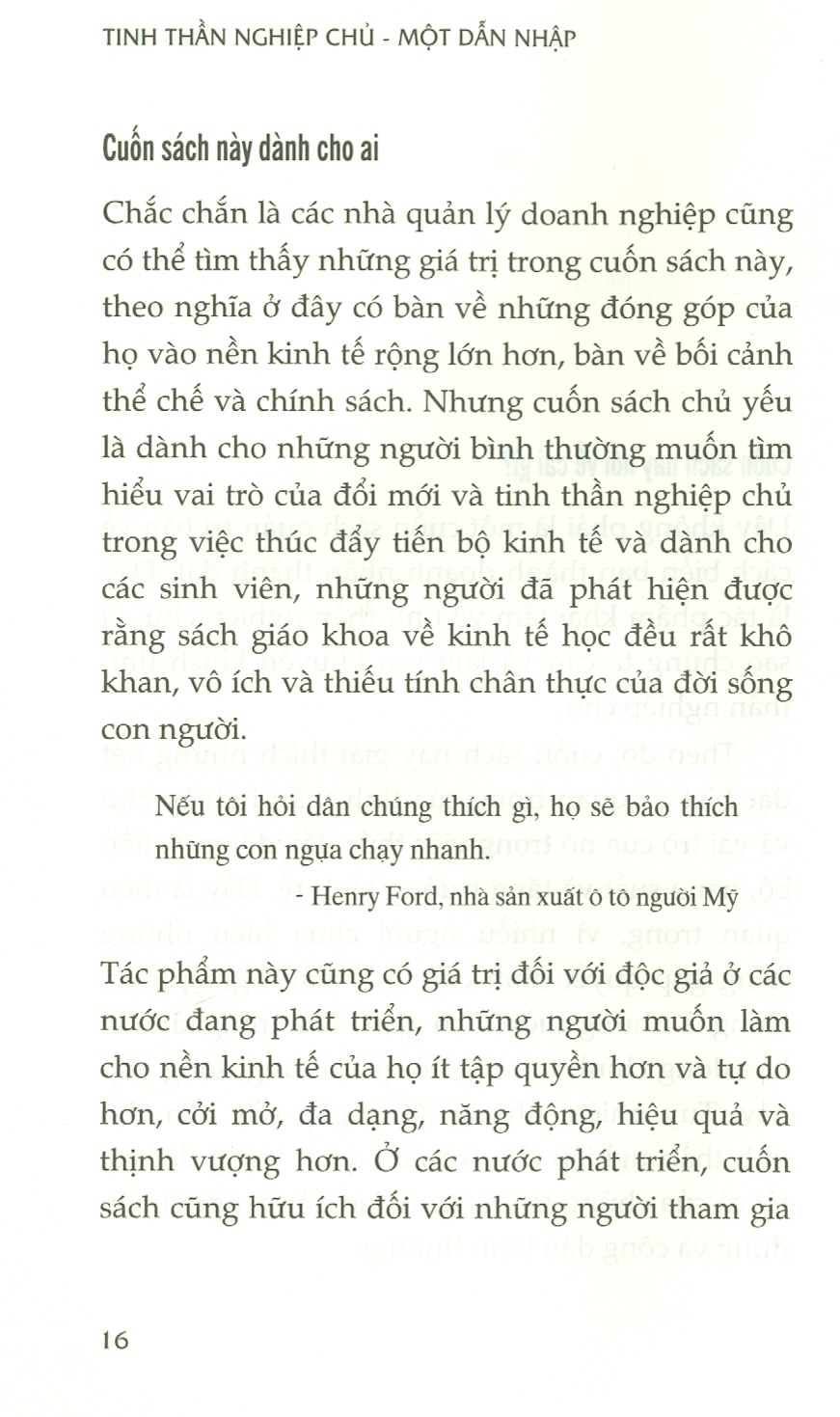 Tinh Thần Nghiệp Chủ - Một Dẫn Nhập - Eamonn Butler - Phạm Nguyên Trường dịch - (bìa mềm)