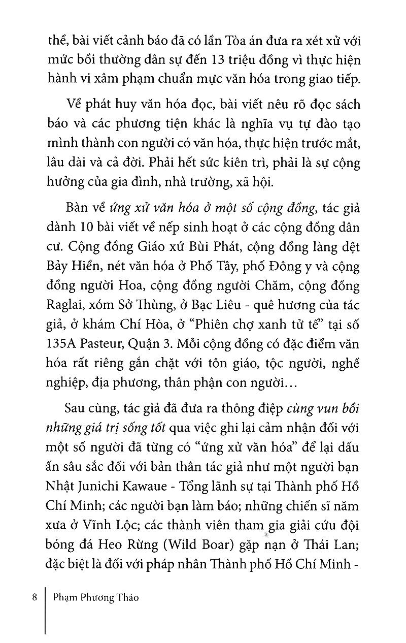 Chuyện Về Ứng Xử Văn Hóa