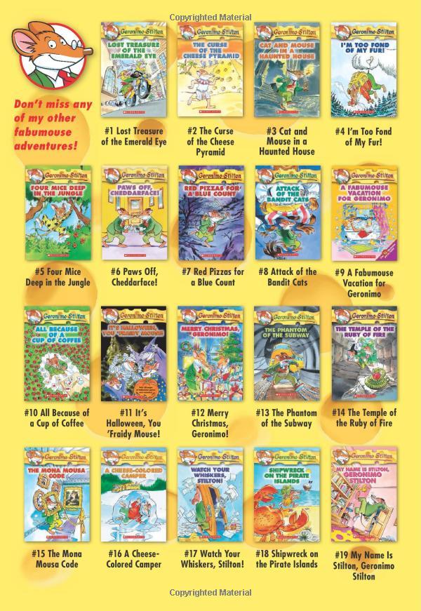 Geronimo Stilton 56: Flight Of The Red Bandit