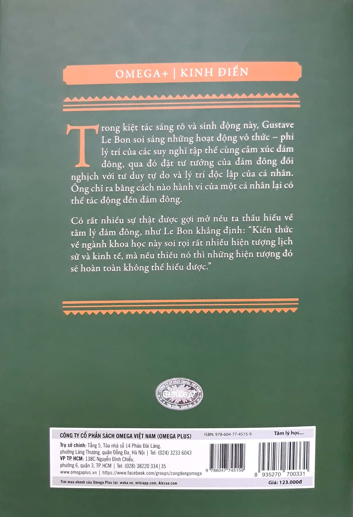 Tâm Lý Học Đám Đông (Tái Bản) (Tặng Notebook tự thiết kế)