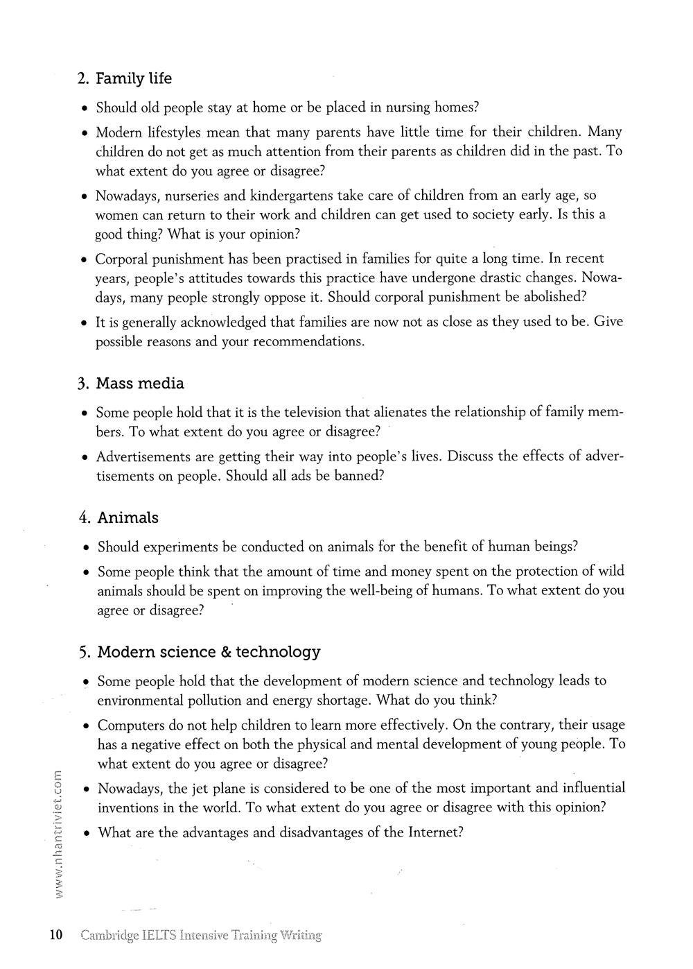 Cambridge IELTS Intensive Training Writing (Không CD)