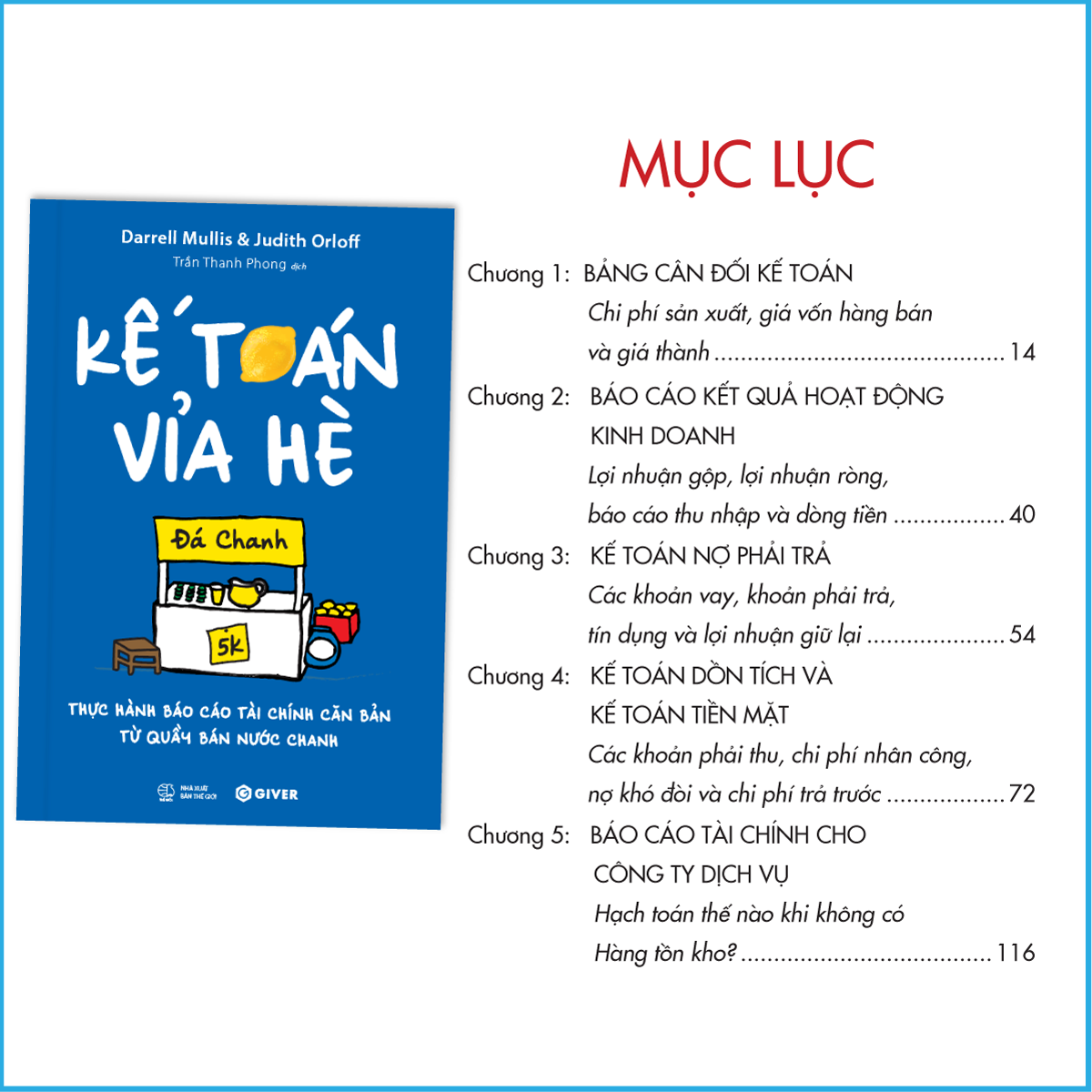 Kế Toán Vỉa Hè - Thực Hành Báo Cáo Tài Chính Căn Bản Từ Quầy Bán Nước Chanh