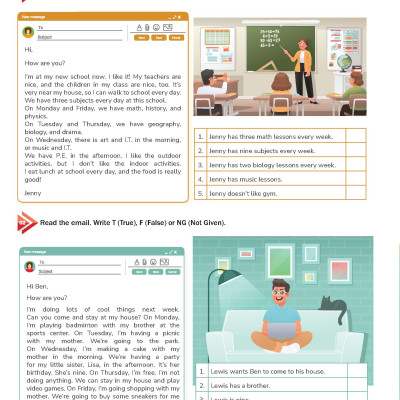 Tăng cường kĩ năng Đọc, Nghe và Giao tiếp Tiếng Anh Lớp 6