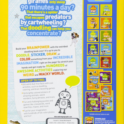 Weird But True! Sticker Doodle Book: Outrageous Facts, Awesome Activities, Plus Cool Stickers For Tons Of Wacky Fun!