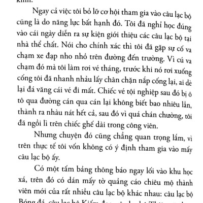 Tôi Không Thể Viết Tiểu Thuyết