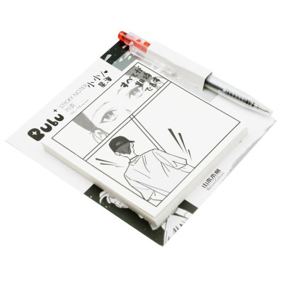 Giấy Note Hình Kèm Bút 75 x 75 mm - Bu Bu BLTP-0341 - Mẫu 4 (70 Tờ)