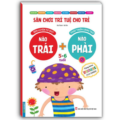Sách - Sân Chơi Trí Tuệ Cho Trẻ 5 - 6 Tuổi - Não Trái + Não Phải - Combo 2 Tập - Minh Thắng