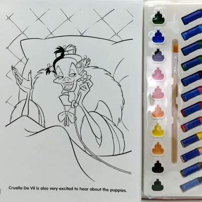 Disney Heroes & Villains Deluxe Poster Paint & Color