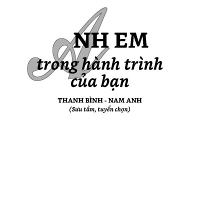 Anh Em Trong Hành Trình Của Bạn 