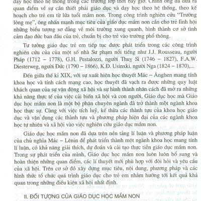 Giáo Trình Giáo Dục Học Mầm Non