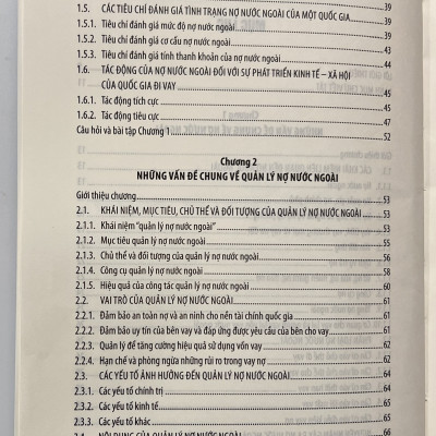 Sách - Giáo Trình Quản Lý Nợ Nước Ngoài