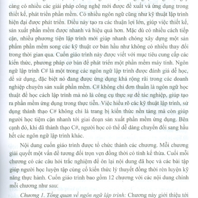 Giáo Trình Cơ Sở Kỹ Thuật Lập Trình Với C#