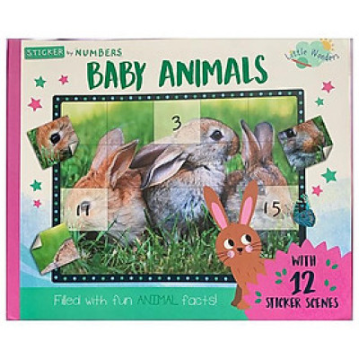 Little Wonders Sticker By Number - Baby Animals