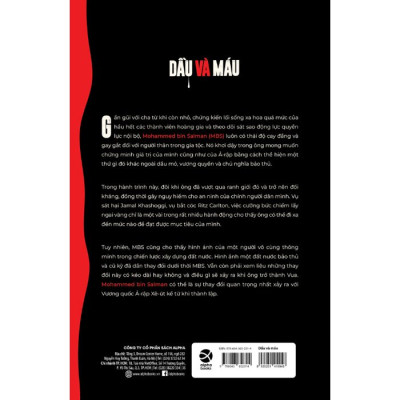 (Bìa Cứng) Sách - DẦU VÀ MÁU - Mohammed Bin Salman Và Tham Vọng Tái Thiết Kinh Tế Ả-Rập