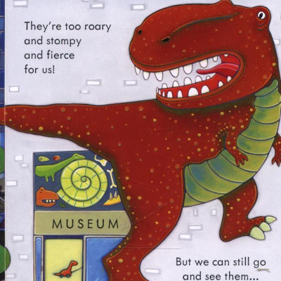 Sách tương tác tiếng Anh - Usborne Peep inside Dinosaurs