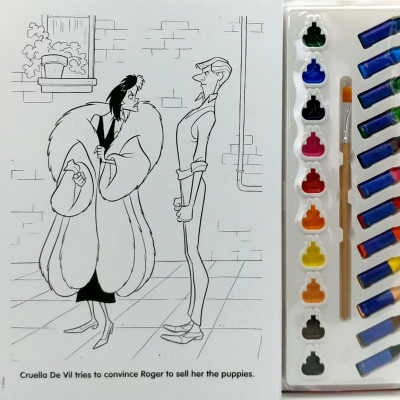 Disney Heroes & Villains Deluxe Poster Paint & Color