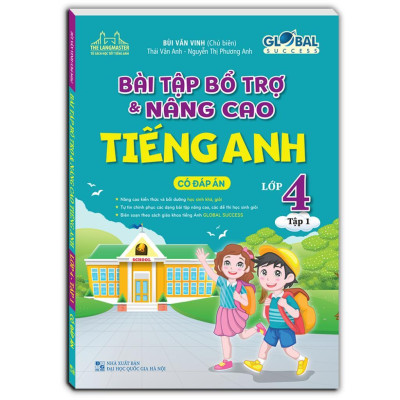 Sách - Global Success - Bài Tập Bổ Trợ Và Nâng Cao Tiếng Anh Lớp 4  - Có Đáp Án - Combo 2 Tập - Minh Thắng