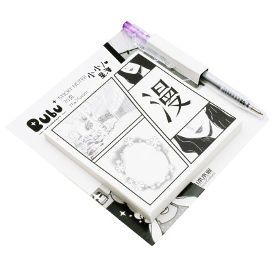 Giấy Note Hình Kèm Bút 75 x 75 mm - Bu Bu BLTP-0341 - Mẫu 1 (70 Tờ)
