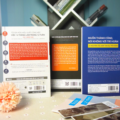 Sách Quản Lý Thời Gian Thông Minh, Muốn Thành Công Nói Không Với Trì Hoãn và Tối Đa Hóa Hiệu Suất Công Việc - Việc 12 Tháng Làm Trong 12 Tuần