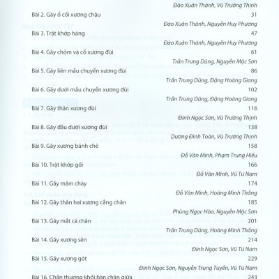 Chẩn Đoán Và Điều Trị Gãy Xương, Trật Khớp Chi Dưới