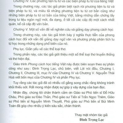 PHONG CÁCH HỌC TIẾNG VIỆT (Tái bản lần thứ mười lăm)